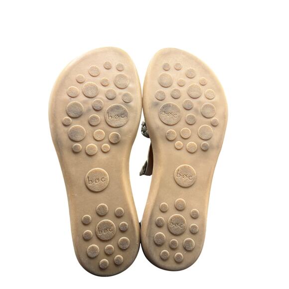 🤍 b.o.c. Light Gray Braided Gladiator Sandals Women’s Boho Comfort Summer Chic - Picture 4 of 5